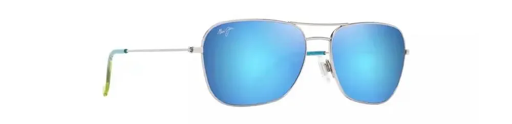Maui Jim Men's Naauao Polarized Aviator Sunglasses Hawaiian Blue